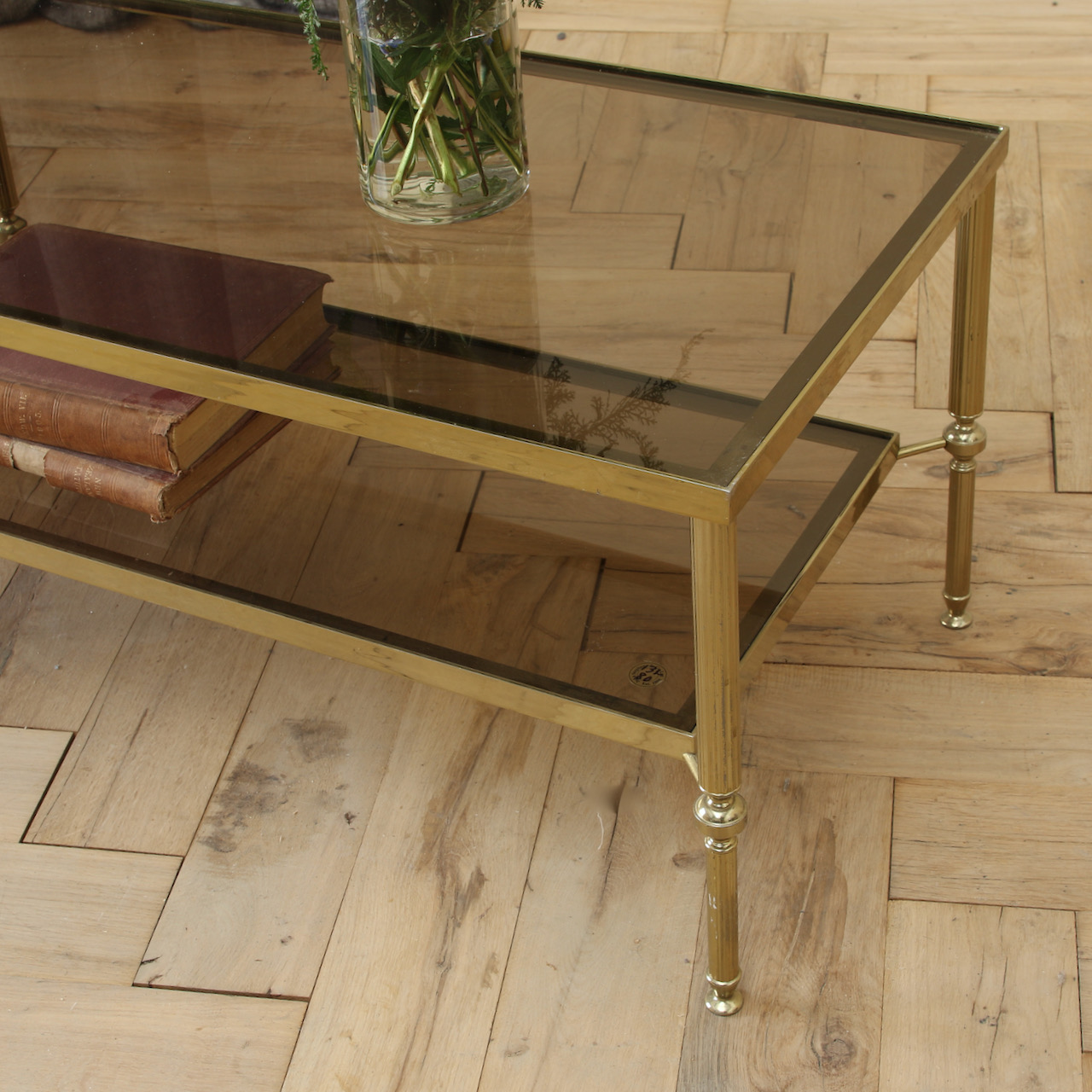 French Brass Coffee Table